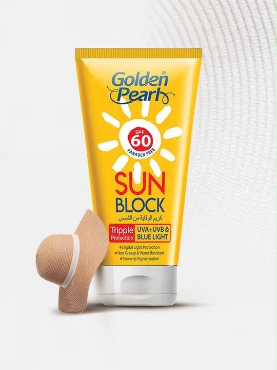 Golden Pearl SPF 60 Sunblock โ Daily Face Sun Protection
