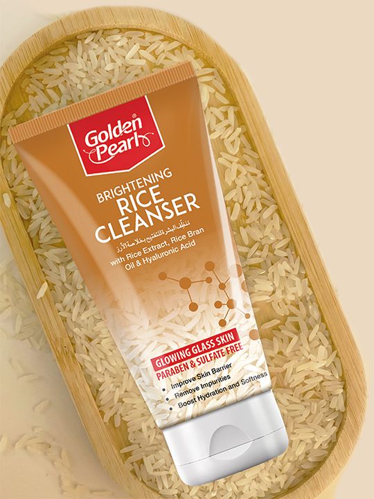 Golden Pearl Brightening Rice Cleanser Face Wash for Glowing Skin