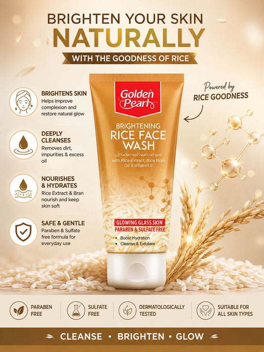 Golden Pearl Brightening Rice Face Wash | Glowing Skin