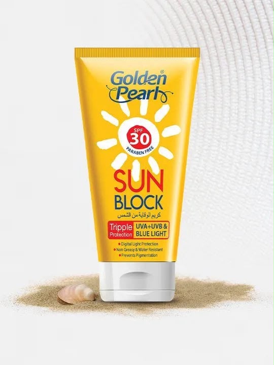 Golden Pearl SPF 30 Sunblock – Daily Face Sun Protection