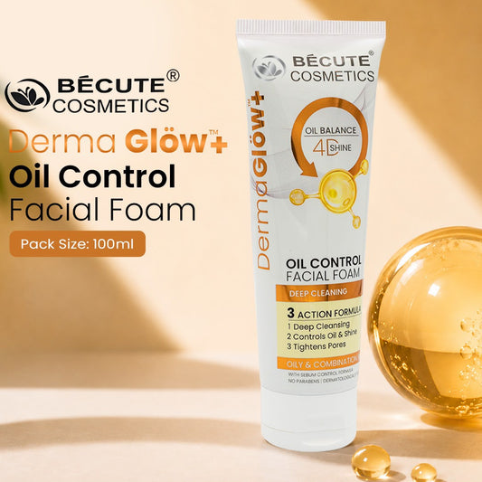 Becute Cosmetics Derma Glow+ Oil Control Facial Foam Face Wash
