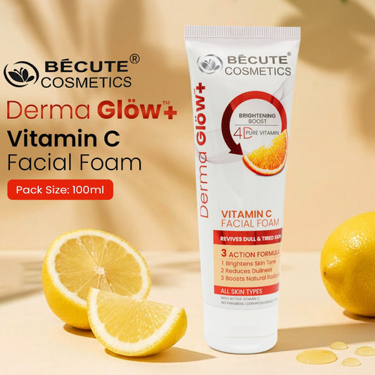 Becute Derma Glow+ Vitamin C Facial Foam Face Wash