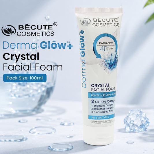 Becute Cosmetics Derma Glow+ Crystal Facial Foam Face Wash