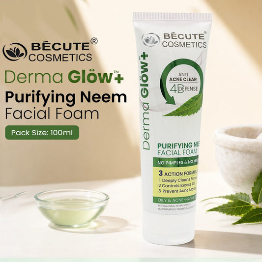 Becute Derma Glow+ Purifying Neem Facial Foam Face Wash