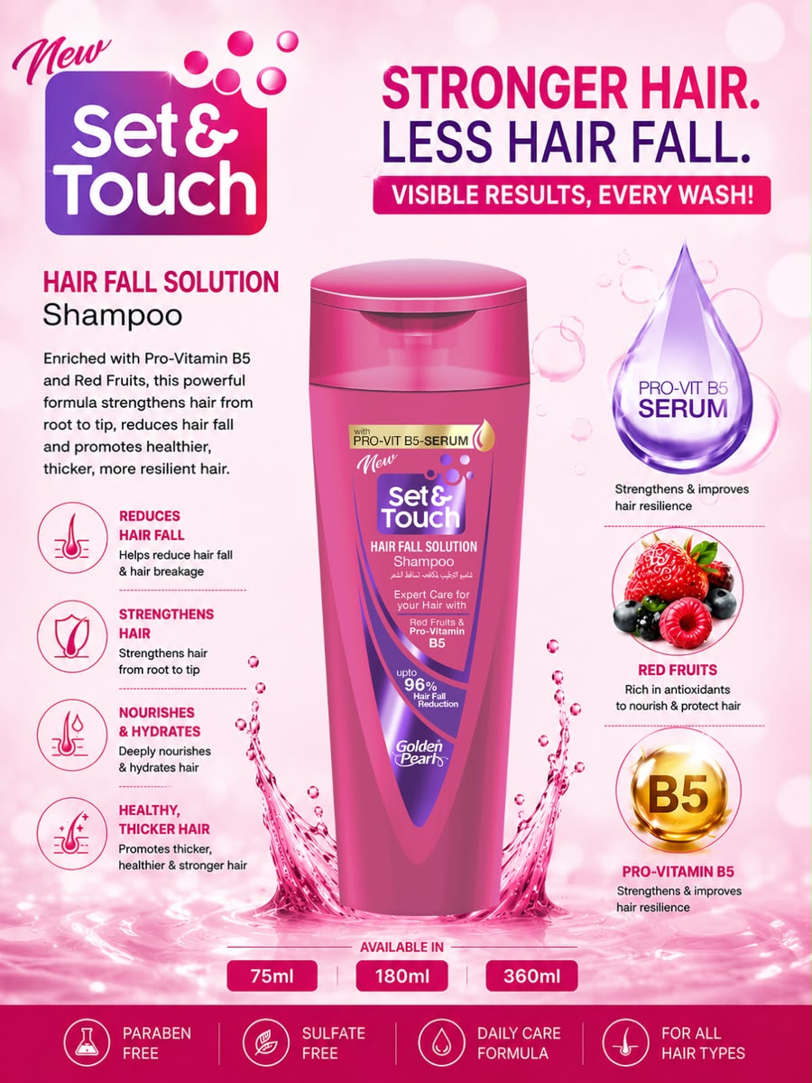 Golden Pearl Hello Hair Hair Fall Solution Shampoo