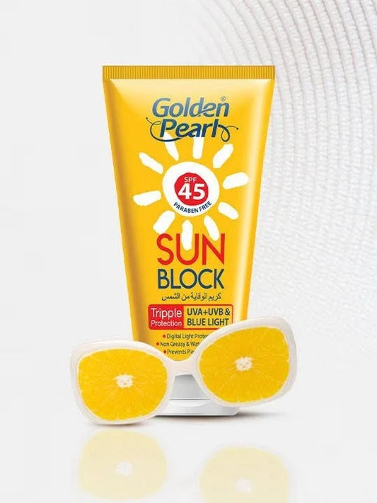 Golden Pearl SPF 45 Sunblock – Daily Face Sun Protection