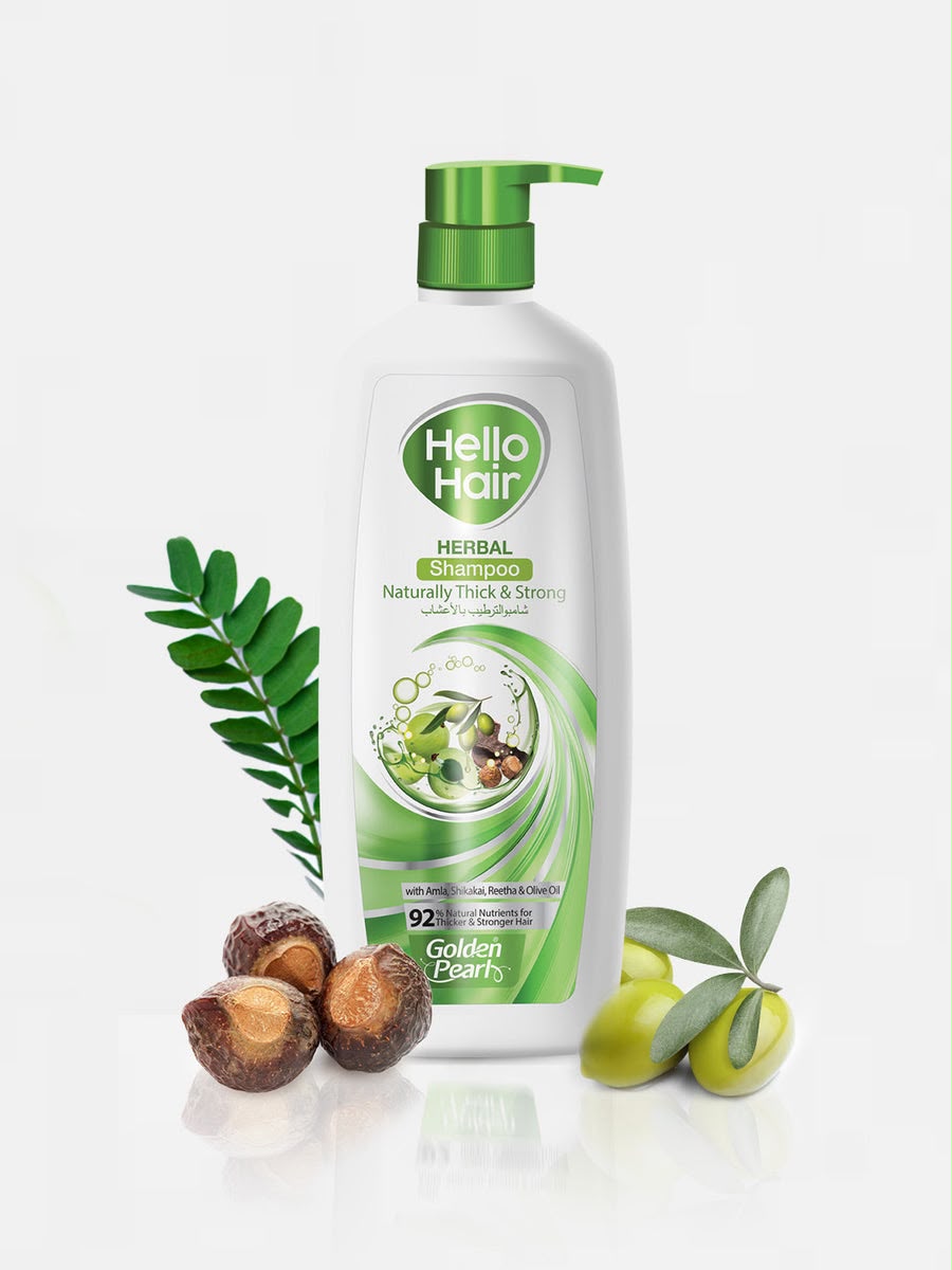 Golden Pearl Hello Hair Herbal Shampoo 🌿🧴