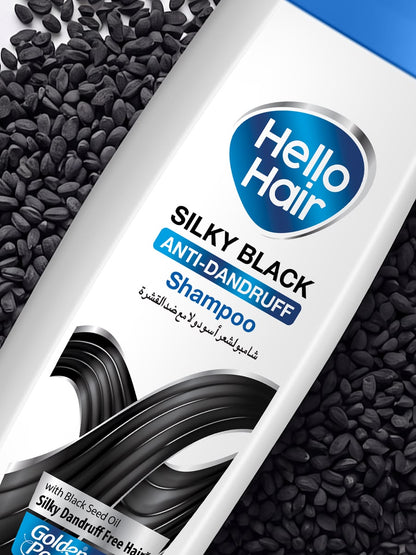 Golden Pearl Hello Hair Silky Black Anti-Dandruff Shampoo
